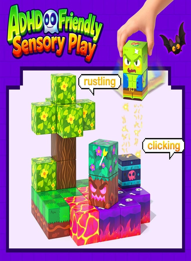 Gooidea 150 Magnetic Blocks Magnetic Building Toys, Mine Magnet World Building Craft, STEM Toy for Kids Age 4-8 5-7 8-12, Sensory Learning Toys Games, Gift for Boys Girls 3+ Year Old - Image 3